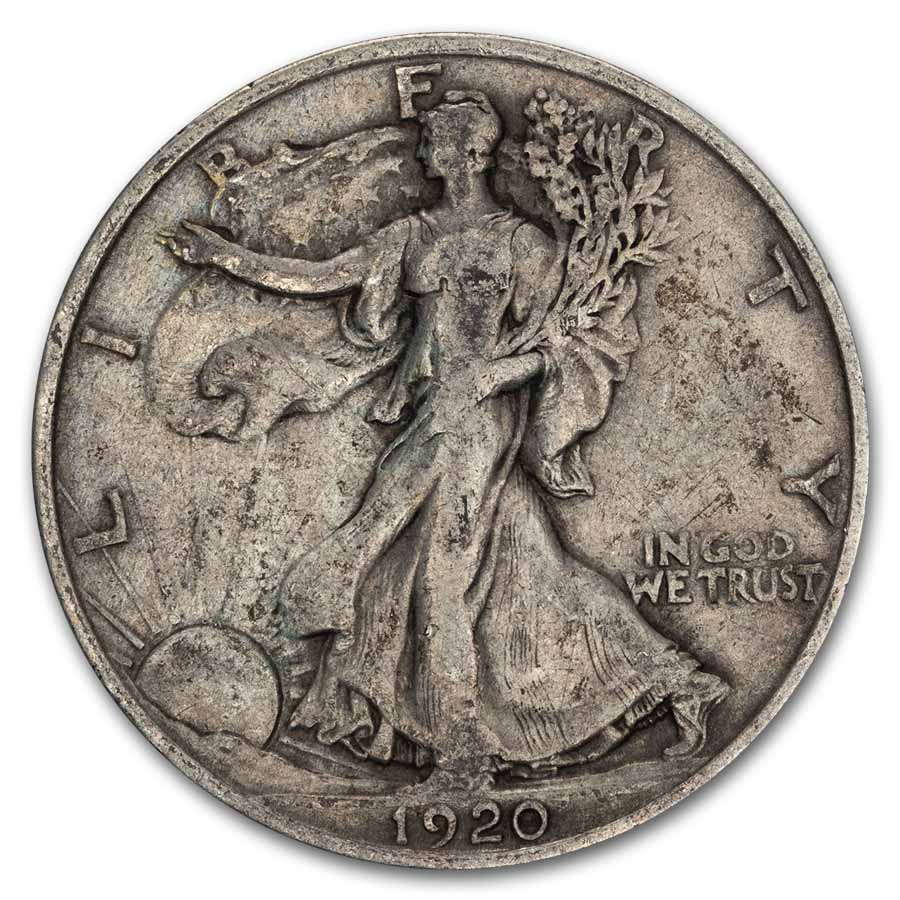 1920 (None) Phil Walking Liberty Half Dollar Value - APMEX